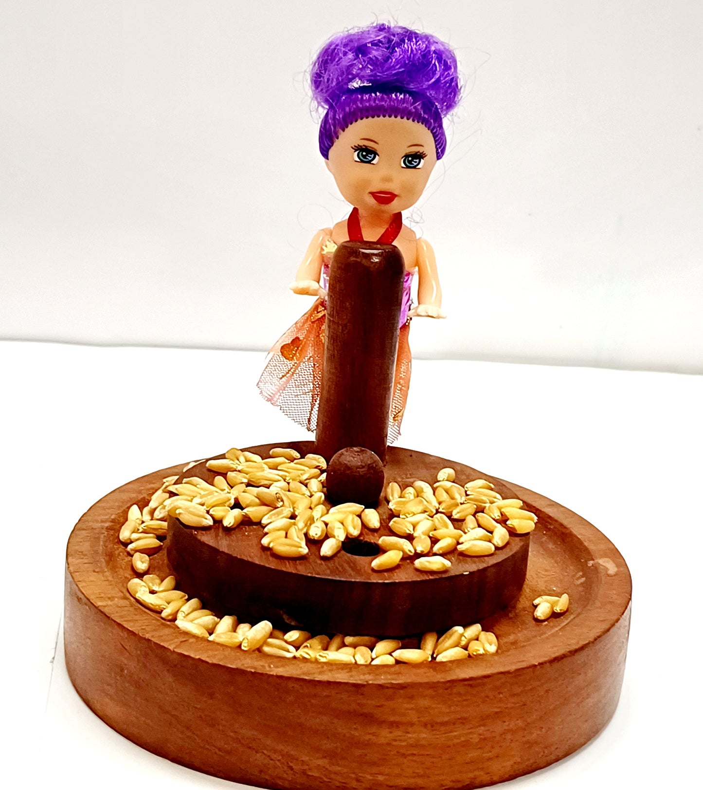 Wooden Pure sheesham Miniarure Combo No 1: Chopping board , chakki and chakla belan