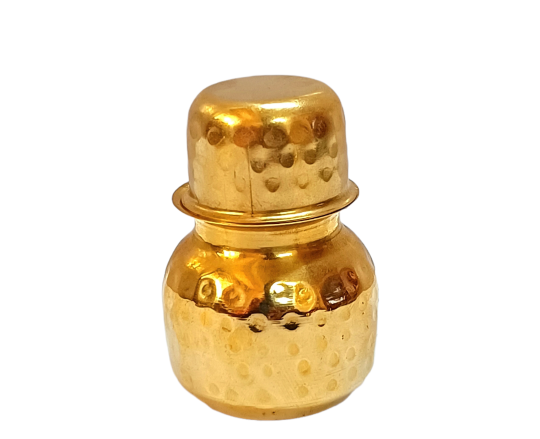 Brass miniature hamerred lutiya katori (loti bhanda)