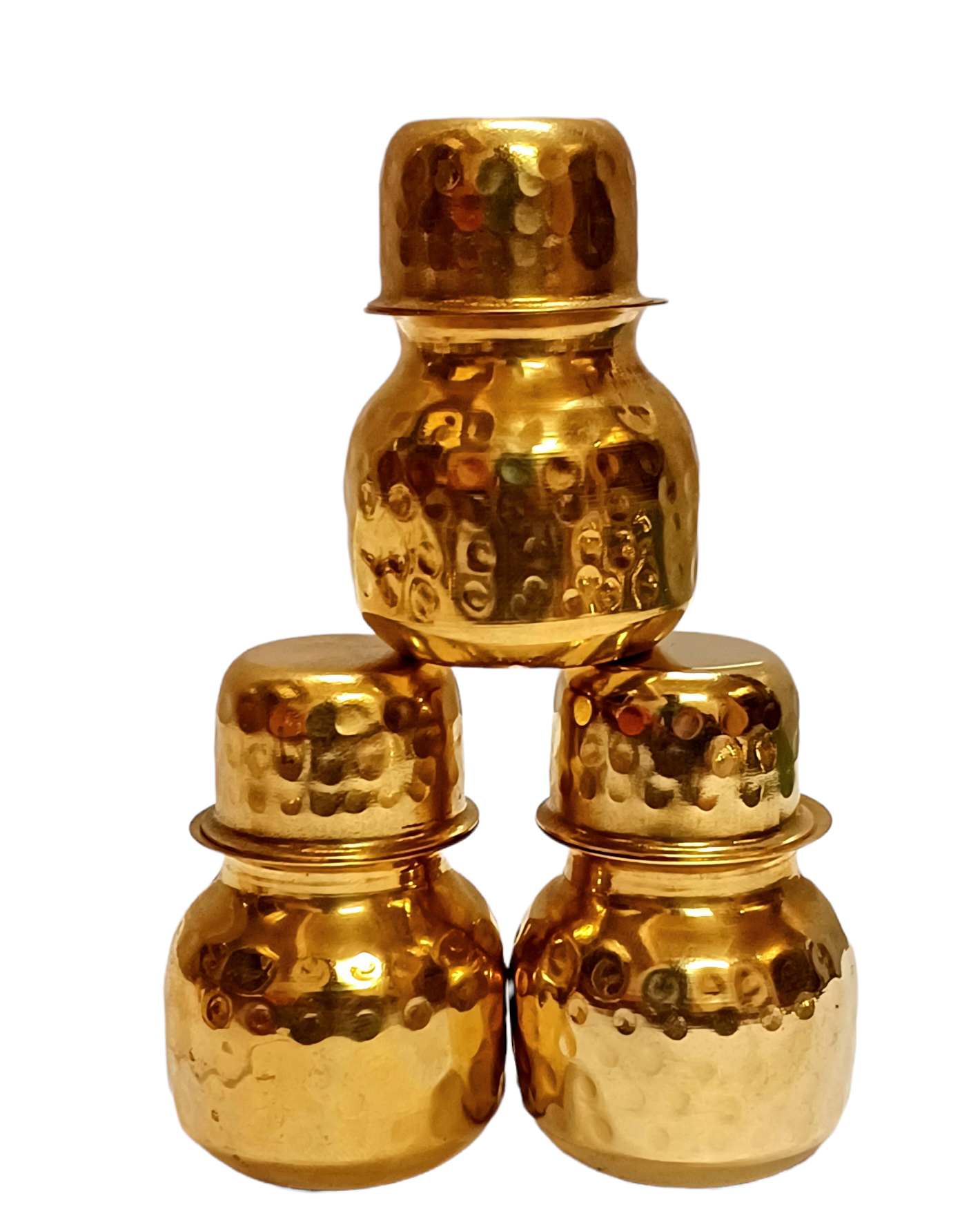 Brass miniature hamerred lutiya katori (loti bhanda)