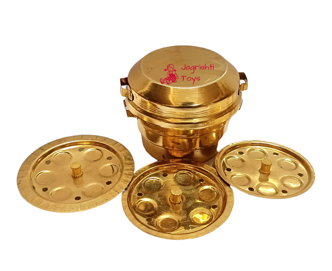 Brass miniature Idli cooker