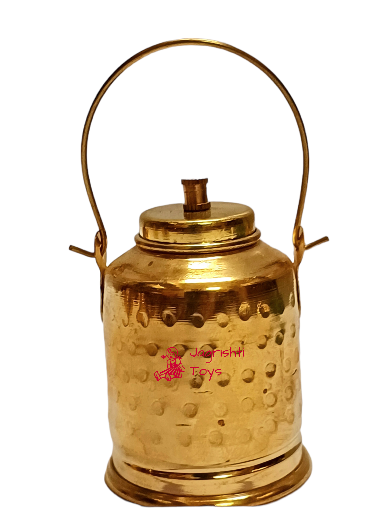 Brass Ministure milk kettle (milk can) Hammerred