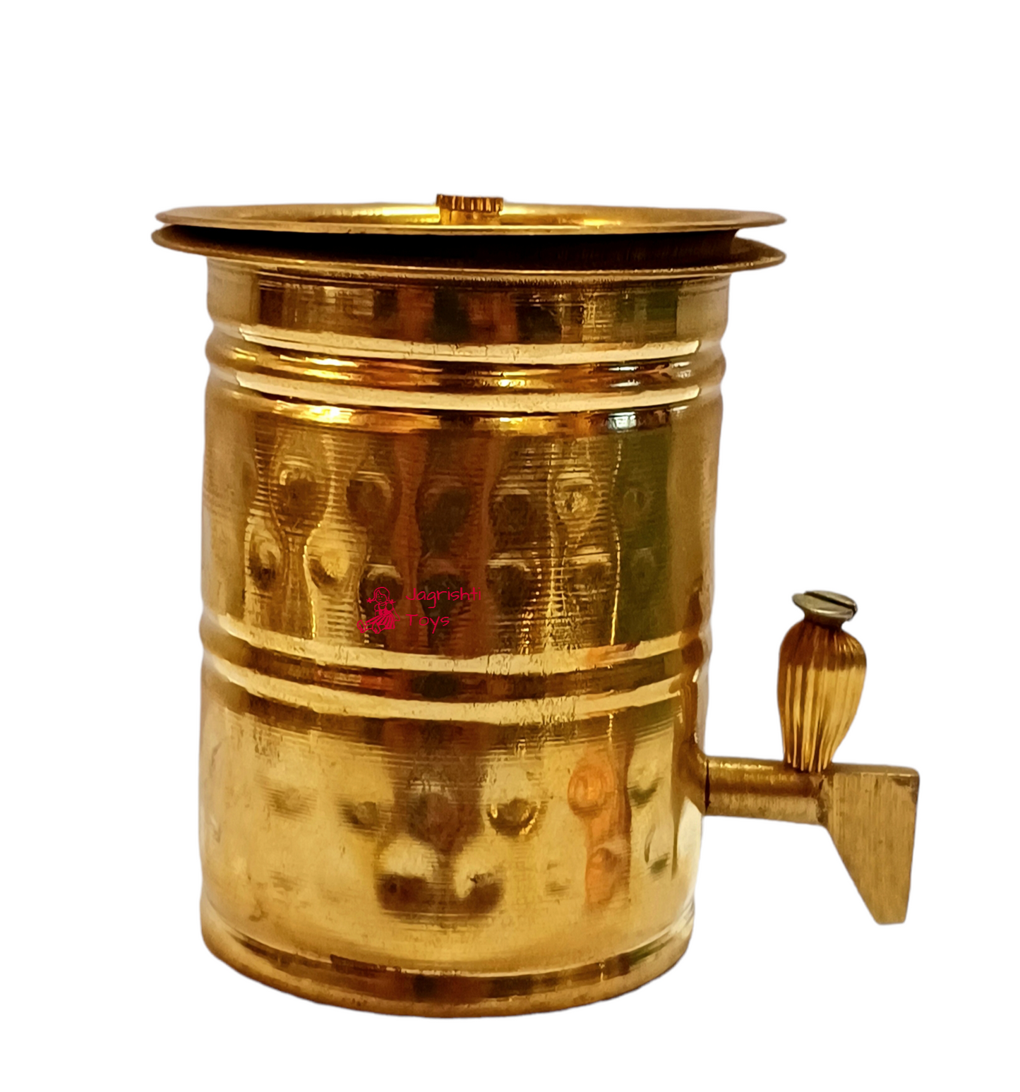 Brass miniature Hammerred Water tank with Tip