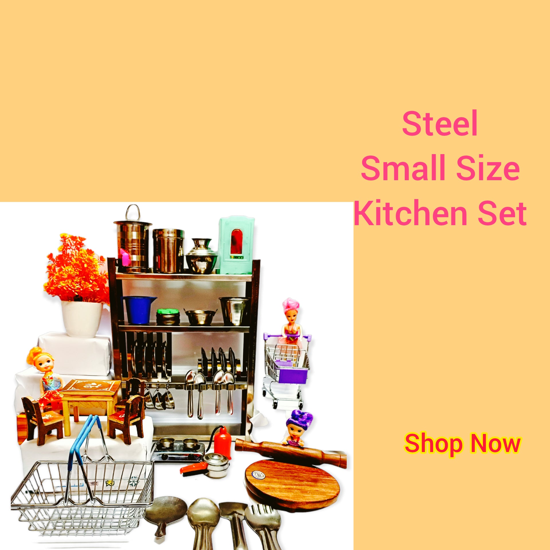 Steel Kitchen Set – Jagrishti Toys