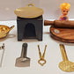 Real Cooking Kit 1: Tawa , kadhai , chakla belan with Iron Burner