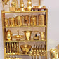 Brass Big: 100 piece Real Cooking Miniature Kitchen set