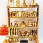 Brass Big 4 Real Cooking Miniature Kitchen set