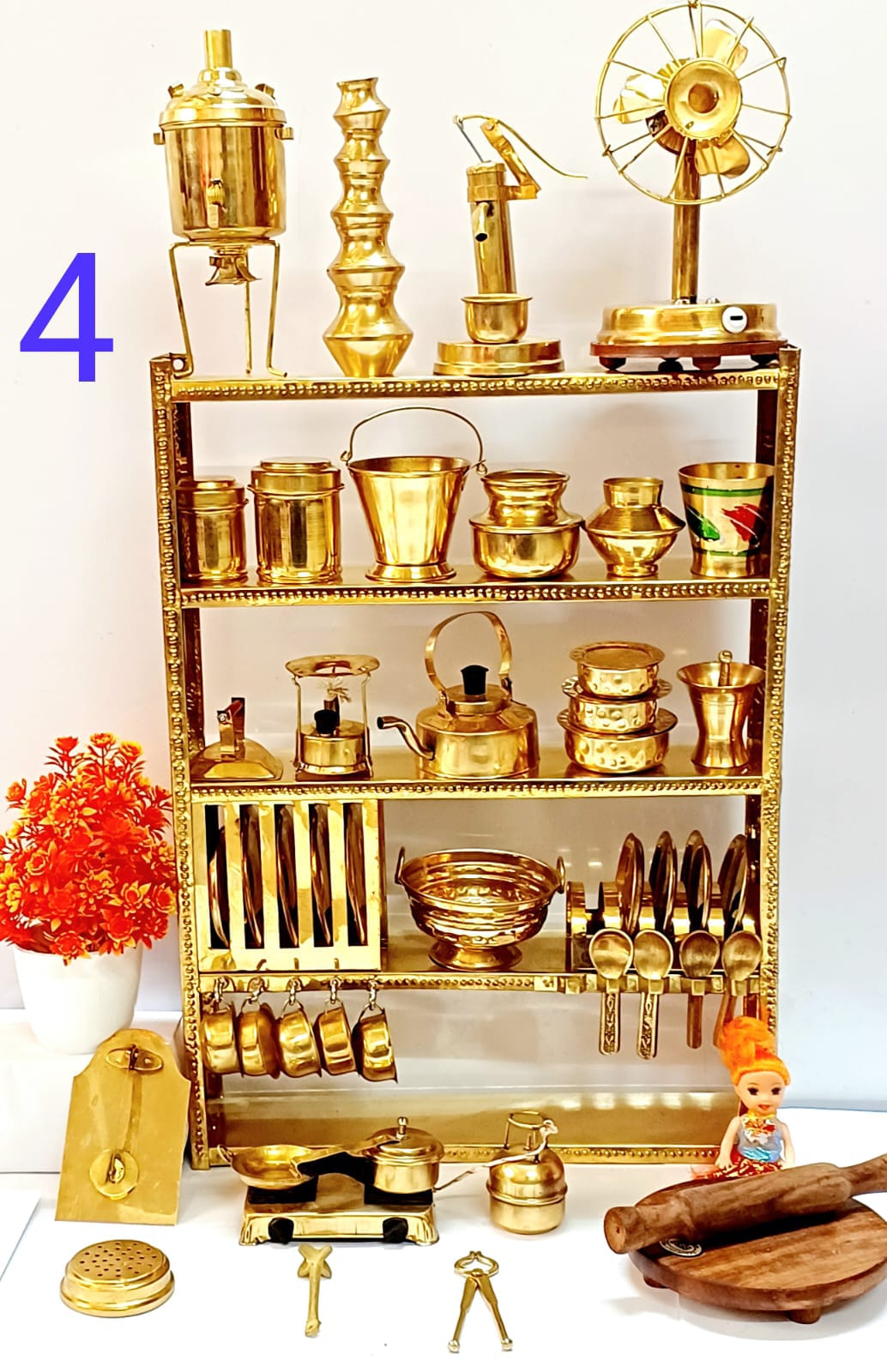 Brass Big Kitchen Set 4