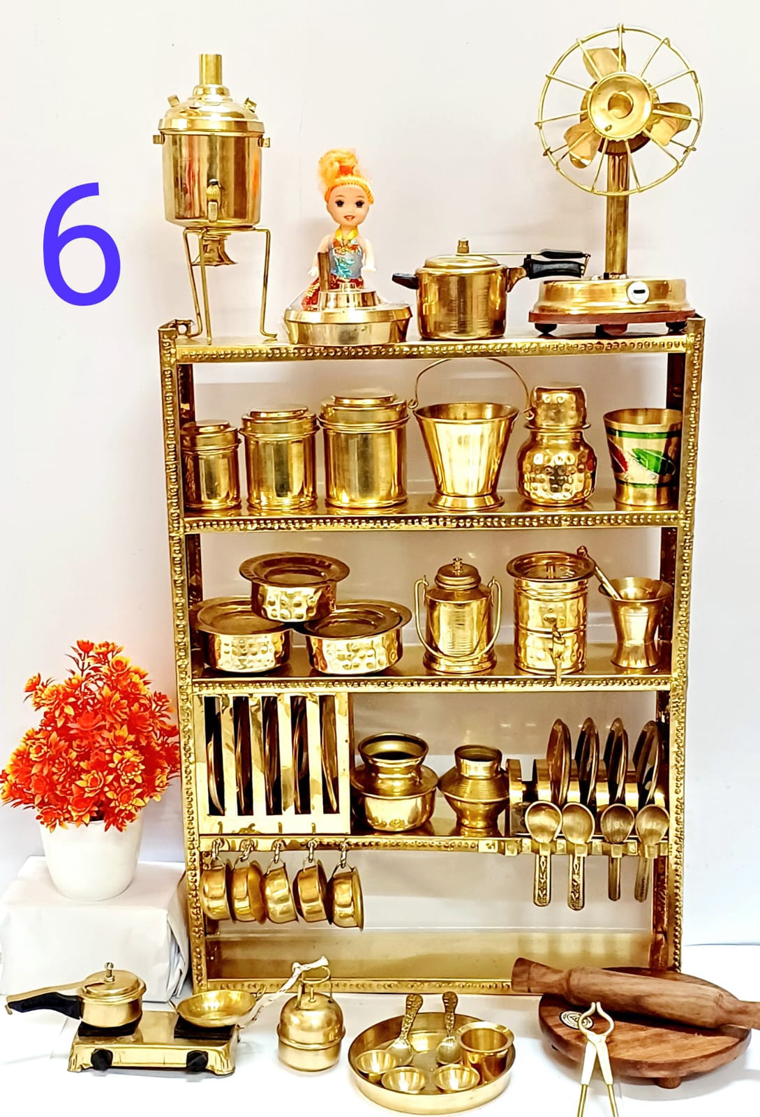 Brass Big Kitchen Set 6