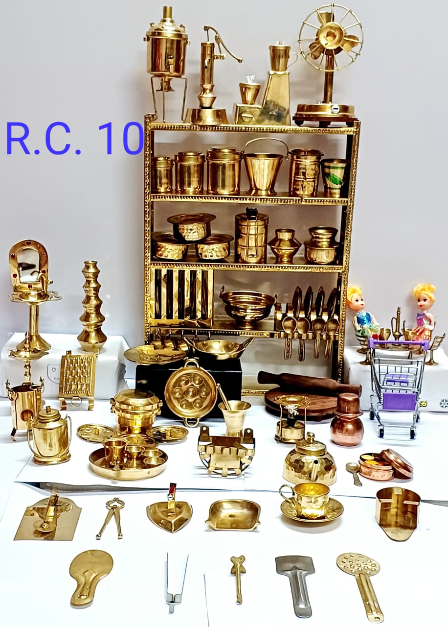 Brass Big 10 Real Cooking Miniature Set