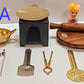 Real Cooking Kit 1: Tawa , kadhai , chakla belan with Iron Burner