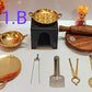 Real Cooking Kit 2: Appam patra, kadhai , tawa , chakla belan with Iron burner