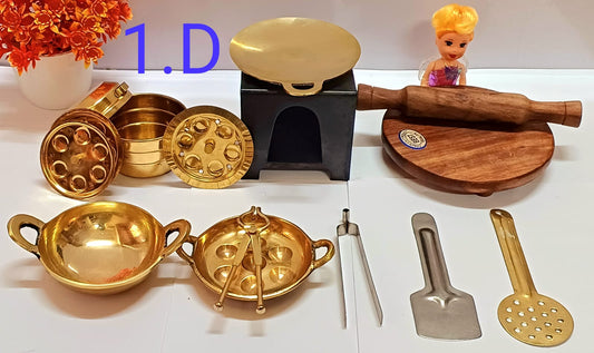 Real Cooking Kit 4: Appam patra, idli cooker, tawa , kadhai , chakla belan with Burner