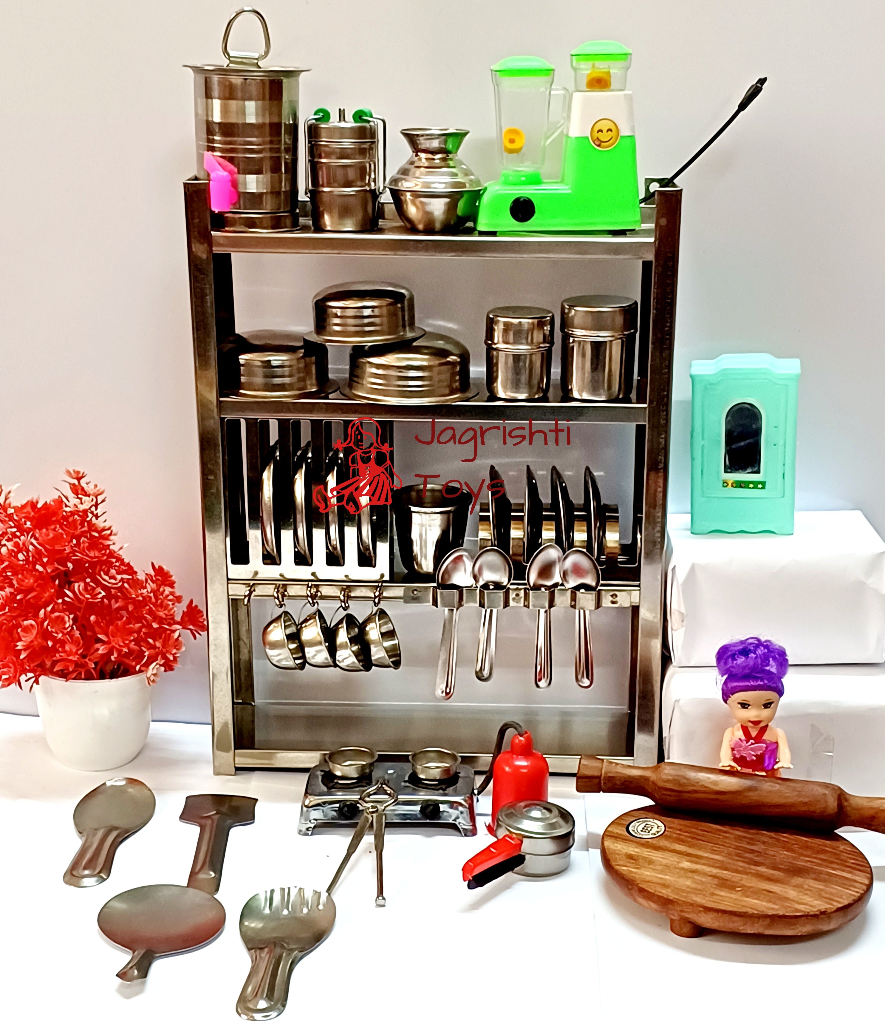 Metal kitchen set sales toy