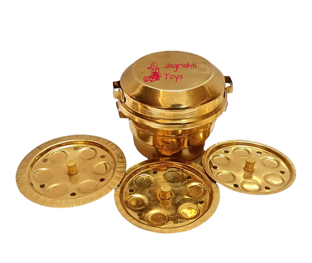 Brass miniature Idli cooker