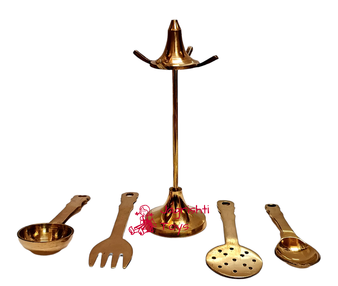 Brass miniature big size spoon stand