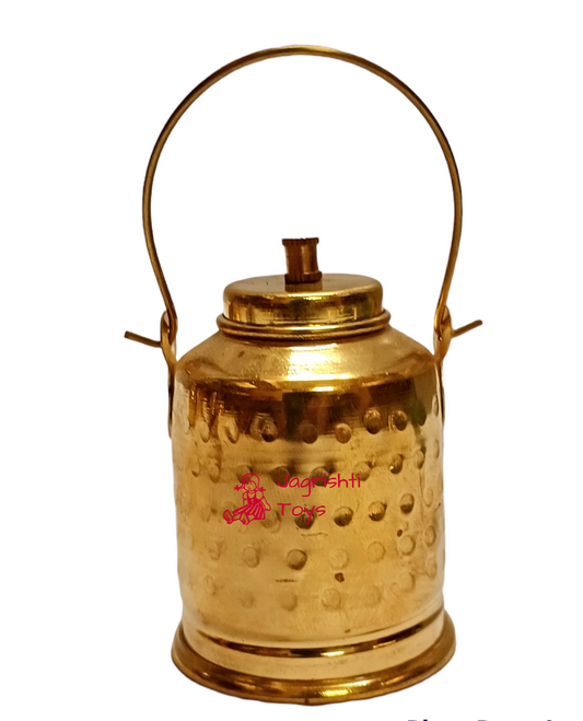 Brass Ministure milk kettle (milk can) Hammerred