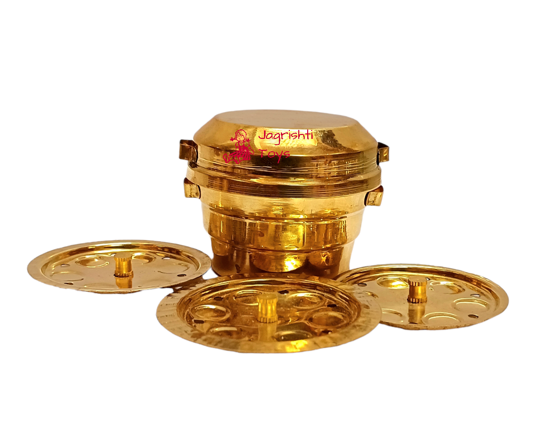 Brass miniature Idli cooker