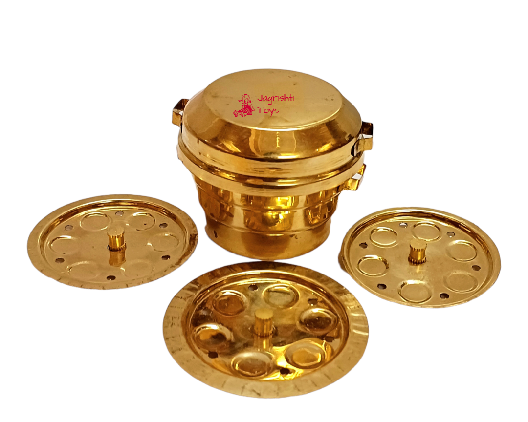 Brass miniature Idli cooker