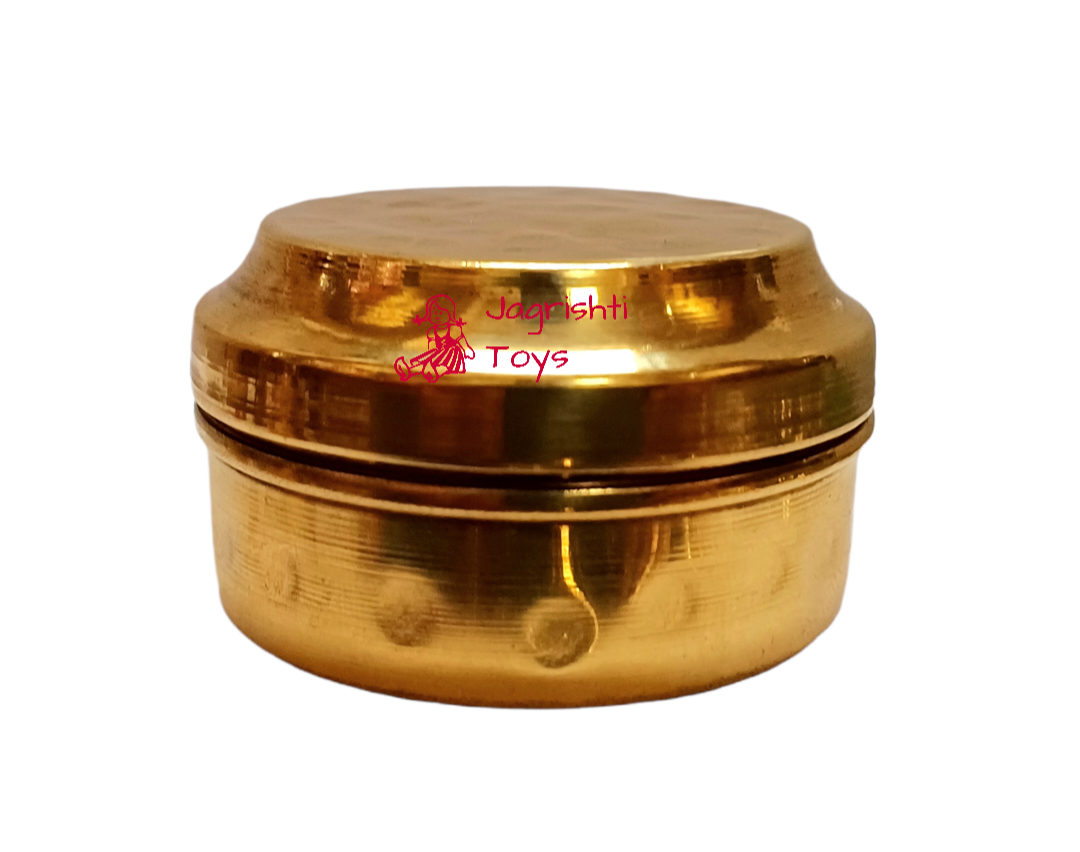 Brass Miniature Hammerred Masala box