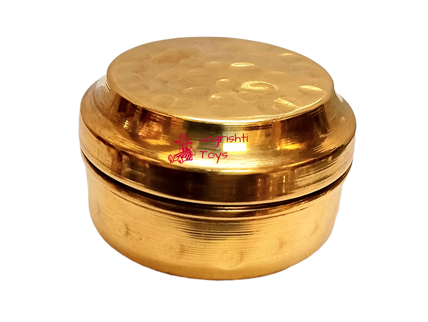 Brass Miniature Hammerred Masala box